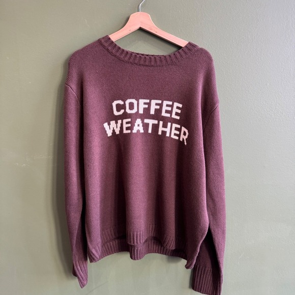 NWT Coffee Weather Knit Sweater Panache Brown Tan - Size XL - Picture 5 of 10